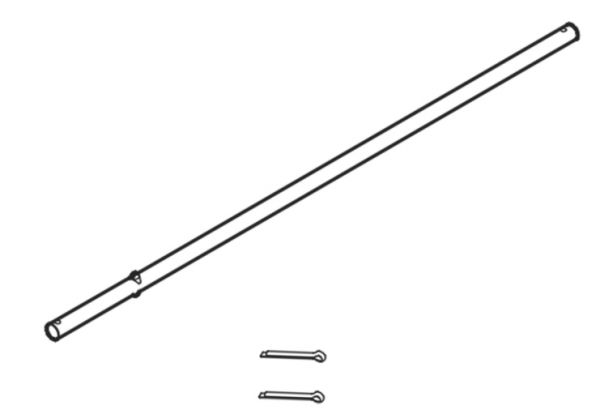 8850515 Achse für Modell 479 - Länge: 51 cm