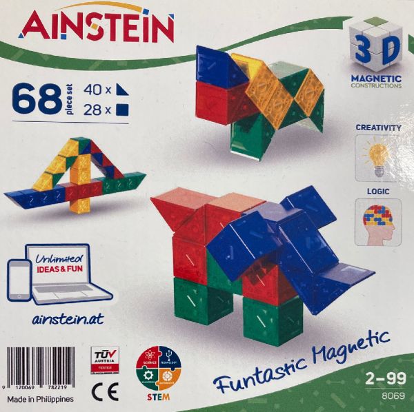 Ainstein CREATIVE 68 - 8069 transparente Magnetbausteine