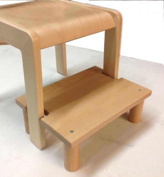 Fußbank für Kita-Stühle Höhe 8 cm